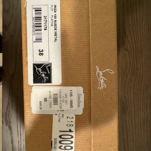 Christian Louboutin Iriza Metallic Gold d’Orsay Pumps - Picture 6 of 6